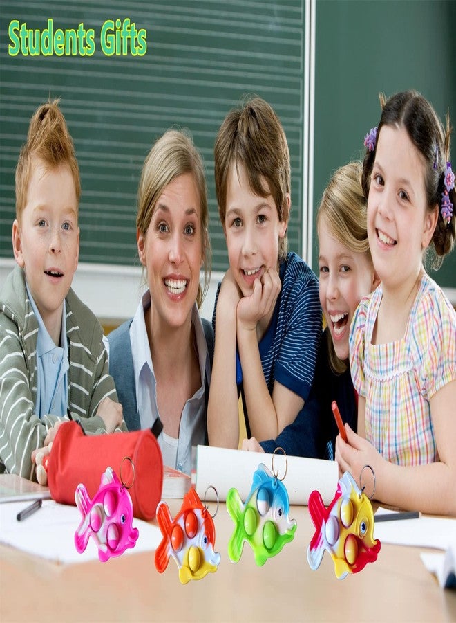 PSDFH 30 Packs Funny Summer Present Unique Mini Fish Assorted fidgets Bubble Toys for Kids Children Classroom Students Gifts from Teacher,Birthday Party Favors - Image 4